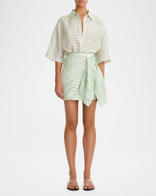 Celeste Button-Front Shirt